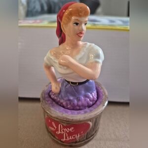 I Love Lucy Ceramic Figurine - Purple and White
